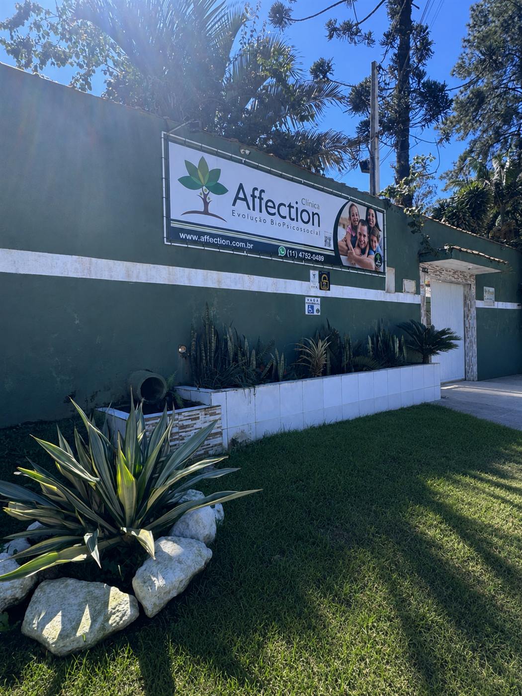 Fachada da Clínica Affection em Suzano, São Paulo